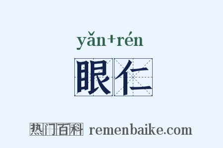 眼仁是什么意思的图片